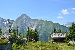高山,奧地利,山