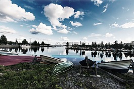 船,海,夏季