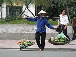 越南,加載,帽子