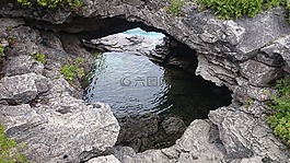 水,洞穴,巖