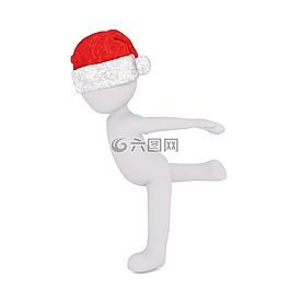 圣誕節(jié),白人男性,全身