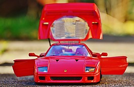 法拉利,跑車,模型車