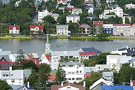 冰島,雷克雅維克,湖