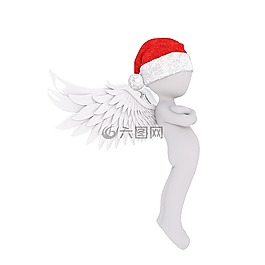 圣誕節(jié),白人男性,全身