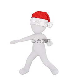 圣誕節(jié),白人男性,全身