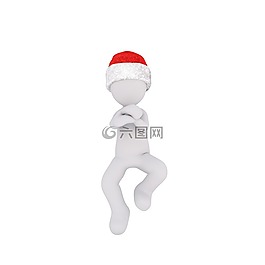 圣誕節(jié),白人男性,全身