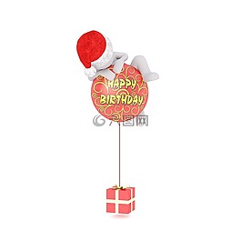 圣誕節(jié),白人男性,全身