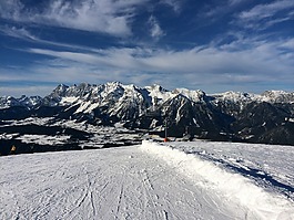 山,滑雪,奧地利