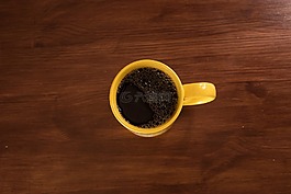 咖啡,杯,表