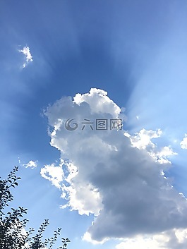 天空,云,陽光