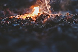 火,戶外,營