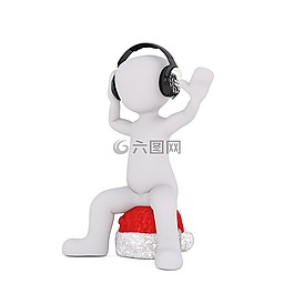 圣誕節(jié),白人男性,全身