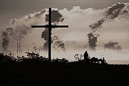 行业,日出,云