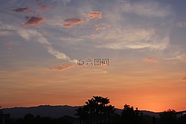 日落,招標(biāo),云