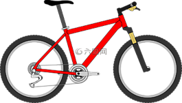 自行車,紅色,循環(huán)