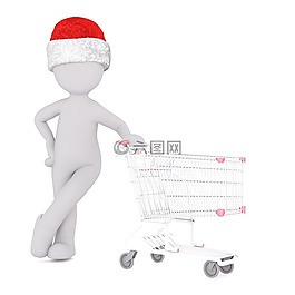 圣誕節(jié),白人男性,全身