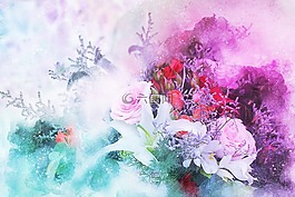 鮮花,花束,藝術