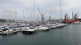 海港,船,海
