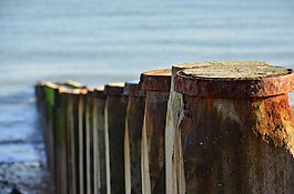 防波堤,海,自然