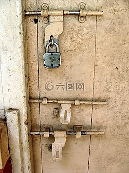 門,掛鎖,螺栓