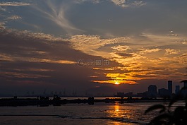 太陽,日出,海邊
