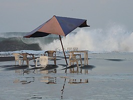 海,海灘,風(fēng)暴