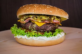 漢堡,食品,午餐