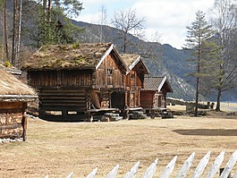 旧谷仓,木,小屋