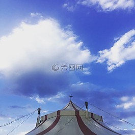 馬戲團(tuán),天空,藍(lán)色