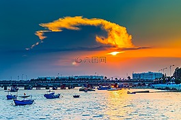 女王,吻,大海
