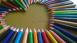 愛情,鉛筆,顏色