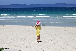 海灘,砂,海
