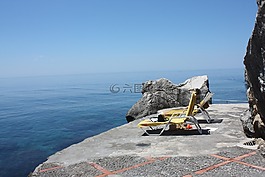 放松,海池,躺椅