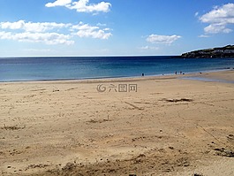 海滩,康沃尔郡,英国
