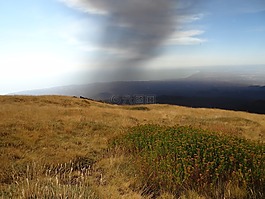 火山,灰,云