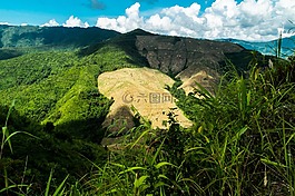 山景觀,山,泰國北部