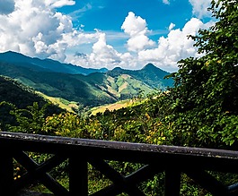 山景觀,山,泰國北部
