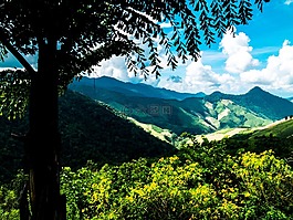 山景觀,山,泰國北部