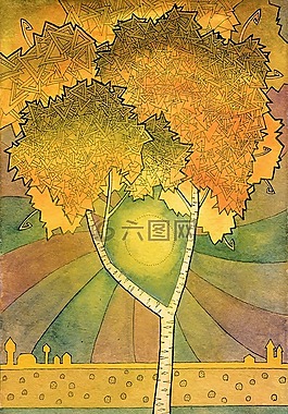 樹,太陽,自然