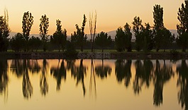 日落,反思,平靜