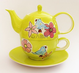 茶壺,冬天,杯