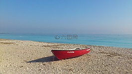 海,海灘,船舶