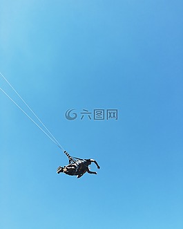 人,男子,降落傘