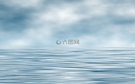 地平線,天空,水