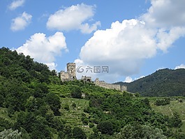 城堡,廢墟,奧地利
