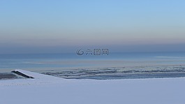 冬天,海,雪