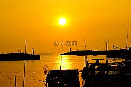 日落,太陽,日出