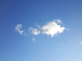 云,藍(lán)色的天空,云的天空