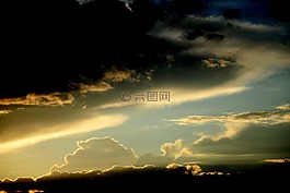 云,神秘,天空