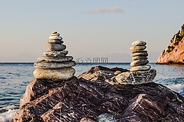 石頭,石,海